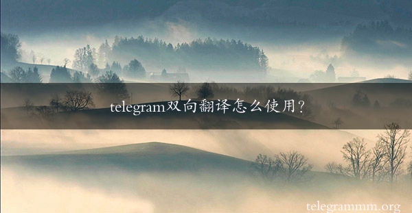 telegram双向翻译怎么使用？